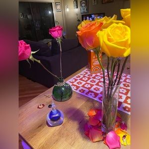 🎲🎸VINTAGE COBALT BLUE PERFUME BOTTLE🎸🎲